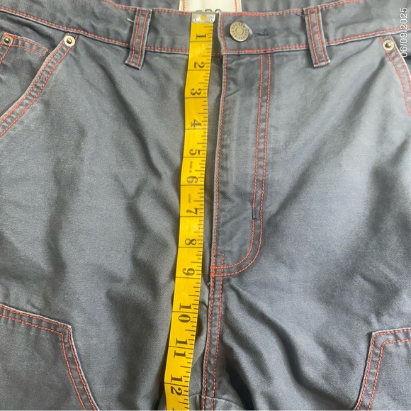 BDG‎ Urban Outfitters Red Stitch Utility Pants Size 31 Gray Straight Fit - Picture 7 of 10